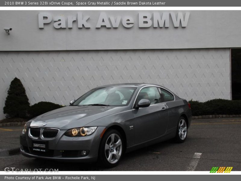 Space Gray Metallic / Saddle Brown Dakota Leather 2010 BMW 3 Series 328i xDrive Coupe
