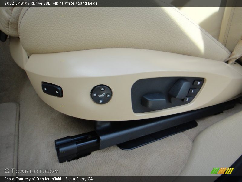 Alpine White / Sand Beige 2012 BMW X3 xDrive 28i