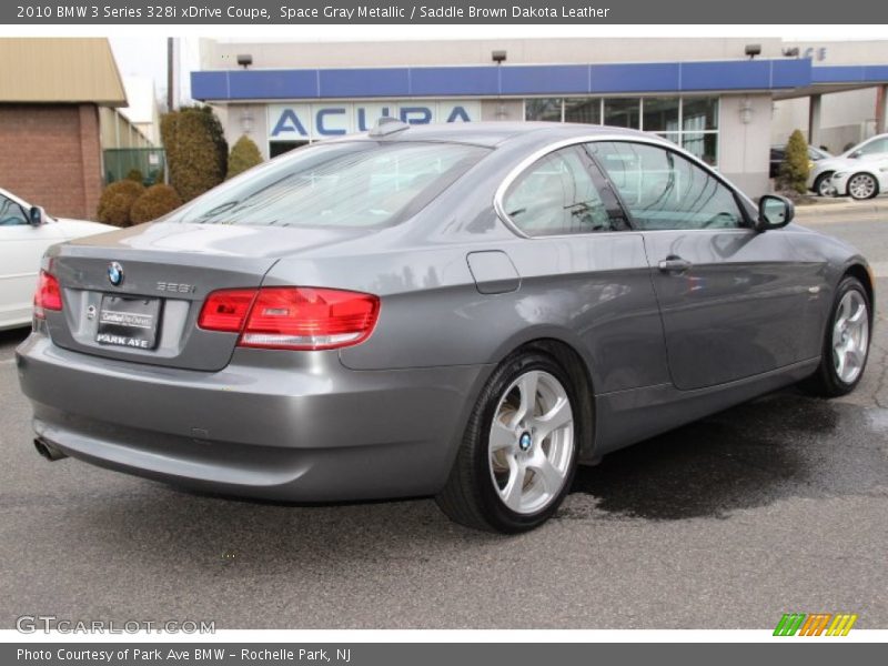 Space Gray Metallic / Saddle Brown Dakota Leather 2010 BMW 3 Series 328i xDrive Coupe