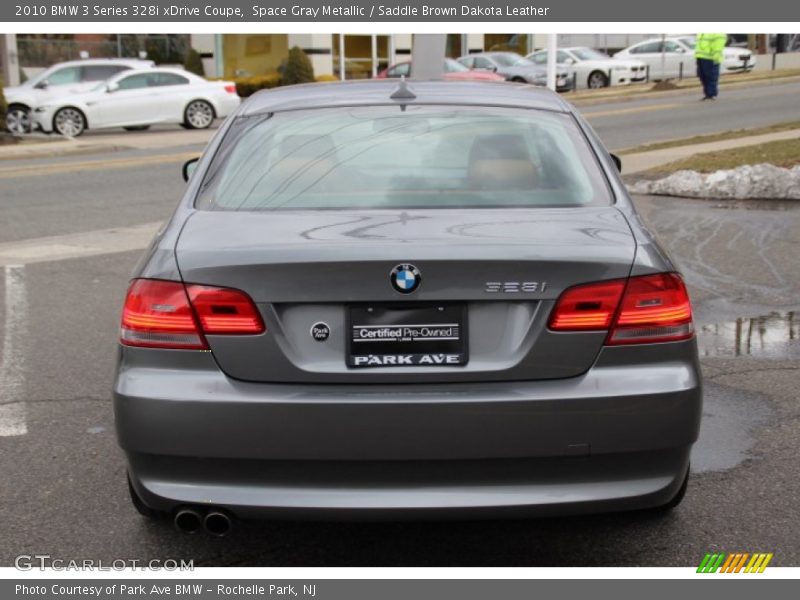 Space Gray Metallic / Saddle Brown Dakota Leather 2010 BMW 3 Series 328i xDrive Coupe