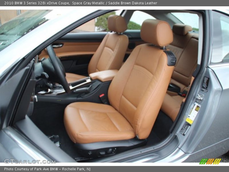 Space Gray Metallic / Saddle Brown Dakota Leather 2010 BMW 3 Series 328i xDrive Coupe