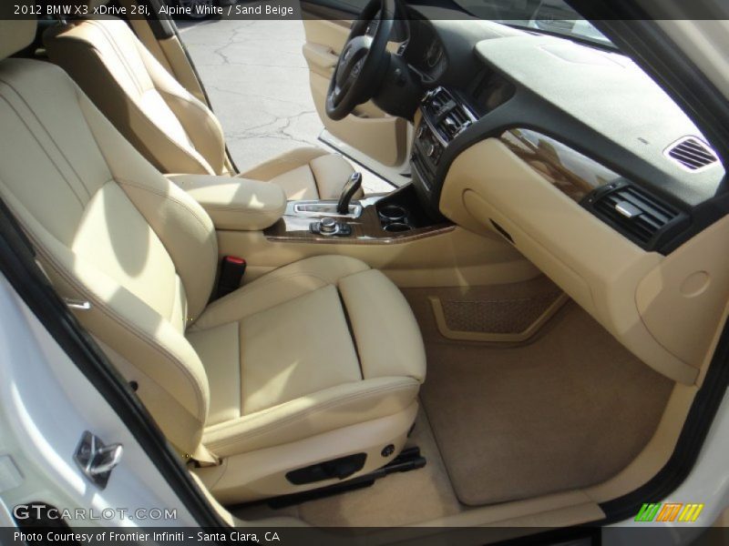 Alpine White / Sand Beige 2012 BMW X3 xDrive 28i