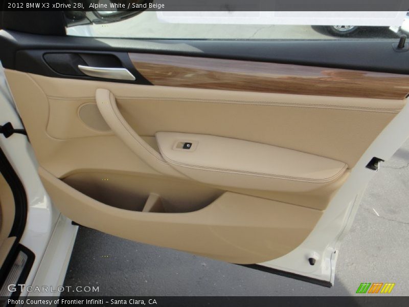 Alpine White / Sand Beige 2012 BMW X3 xDrive 28i