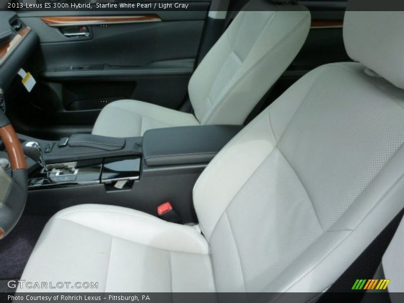 Starfire White Pearl / Light Gray 2013 Lexus ES 300h Hybrid