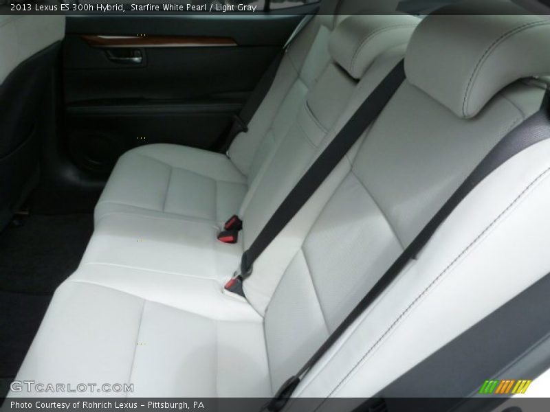 Starfire White Pearl / Light Gray 2013 Lexus ES 300h Hybrid