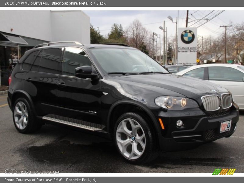 Black Sapphire Metallic / Black 2010 BMW X5 xDrive48i