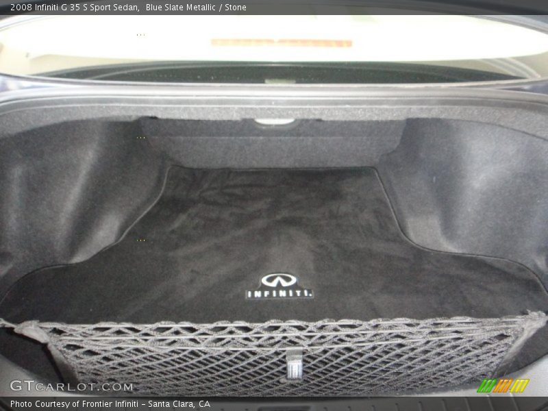 Blue Slate Metallic / Stone 2008 Infiniti G 35 S Sport Sedan
