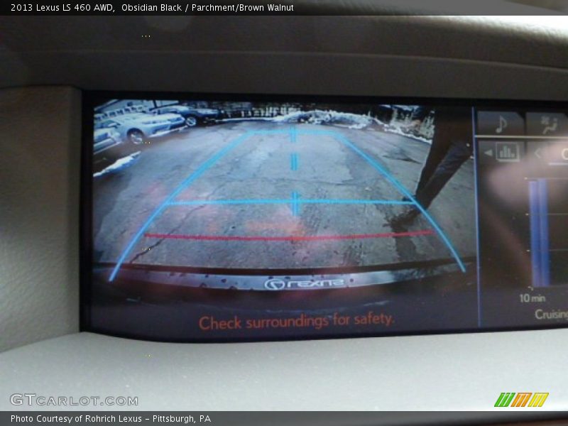 Obsidian Black / Parchment/Brown Walnut 2013 Lexus LS 460 AWD