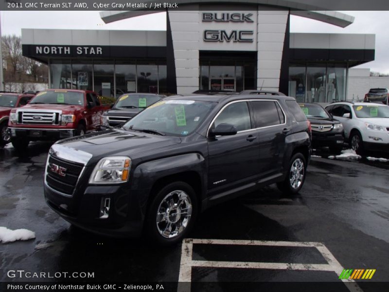 Cyber Gray Metallic / Jet Black 2011 GMC Terrain SLT AWD