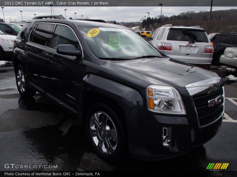 Cyber Gray Metallic / Jet Black 2011 GMC Terrain SLT AWD