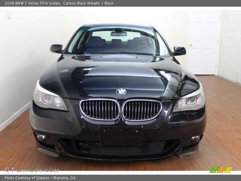 Carbon Black Metallic / Black 2008 BMW 5 Series 550i Sedan