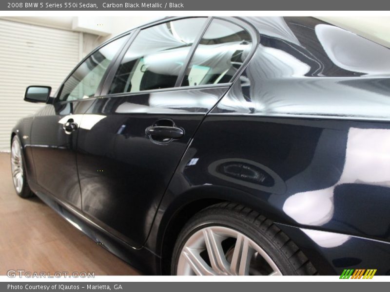 Carbon Black Metallic / Black 2008 BMW 5 Series 550i Sedan