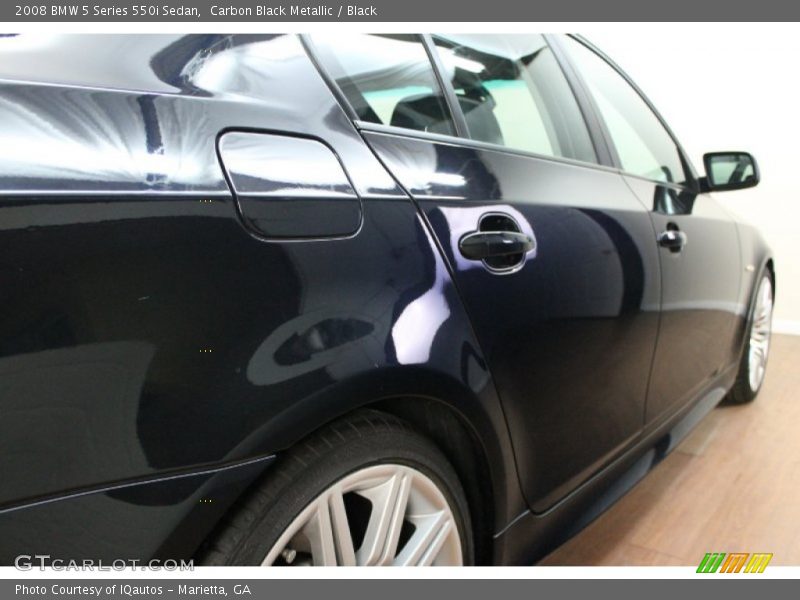 Carbon Black Metallic / Black 2008 BMW 5 Series 550i Sedan