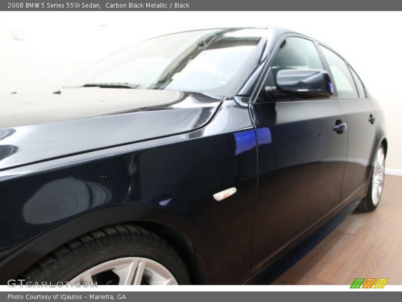 Carbon Black Metallic / Black 2008 BMW 5 Series 550i Sedan