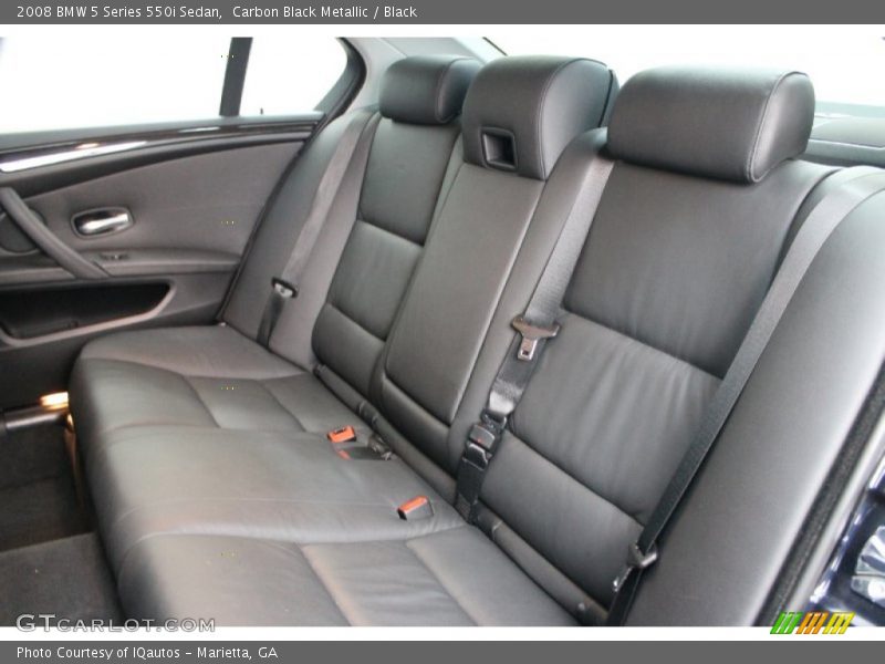 Rear Seat of 2008 5 Series 550i Sedan