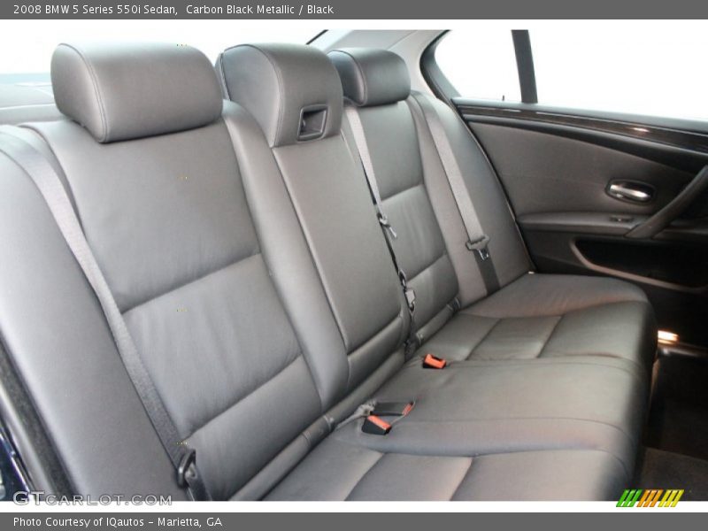 Carbon Black Metallic / Black 2008 BMW 5 Series 550i Sedan