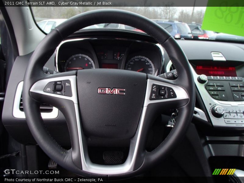 Cyber Gray Metallic / Jet Black 2011 GMC Terrain SLT AWD