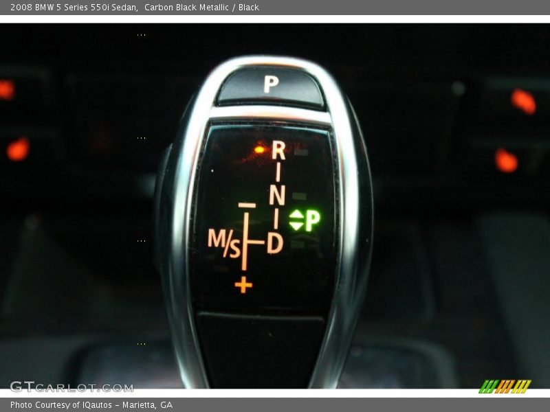 Carbon Black Metallic / Black 2008 BMW 5 Series 550i Sedan