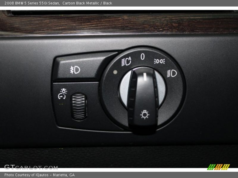 Controls of 2008 5 Series 550i Sedan