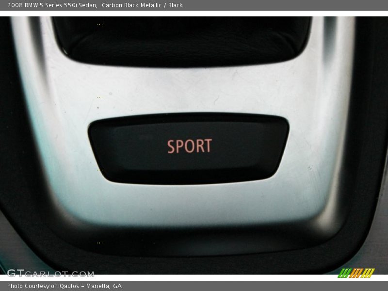 Carbon Black Metallic / Black 2008 BMW 5 Series 550i Sedan