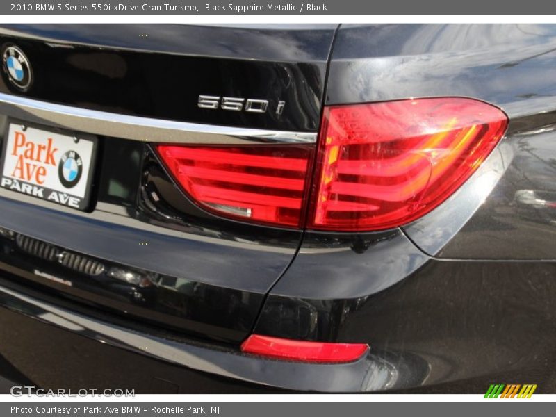 Black Sapphire Metallic / Black 2010 BMW 5 Series 550i xDrive Gran Turismo
