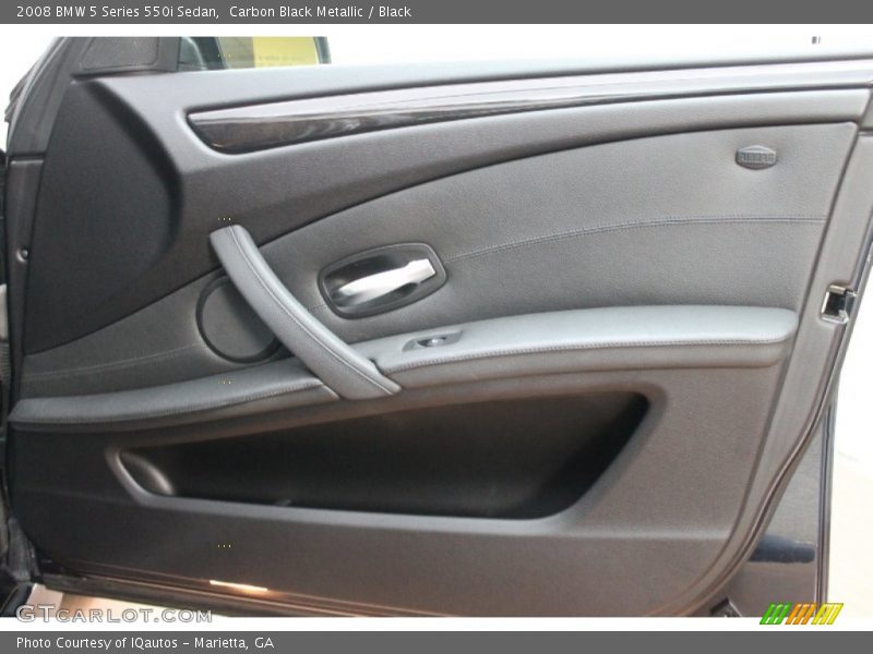 Carbon Black Metallic / Black 2008 BMW 5 Series 550i Sedan