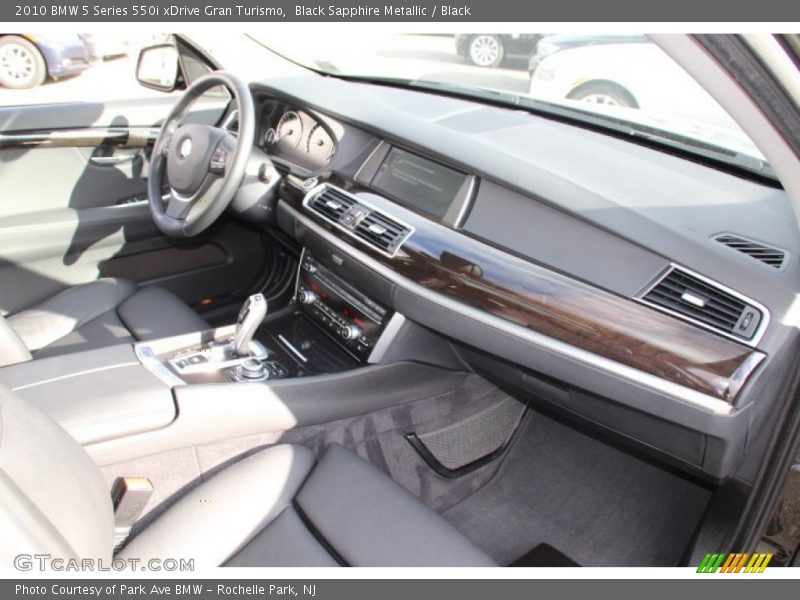 Black Sapphire Metallic / Black 2010 BMW 5 Series 550i xDrive Gran Turismo