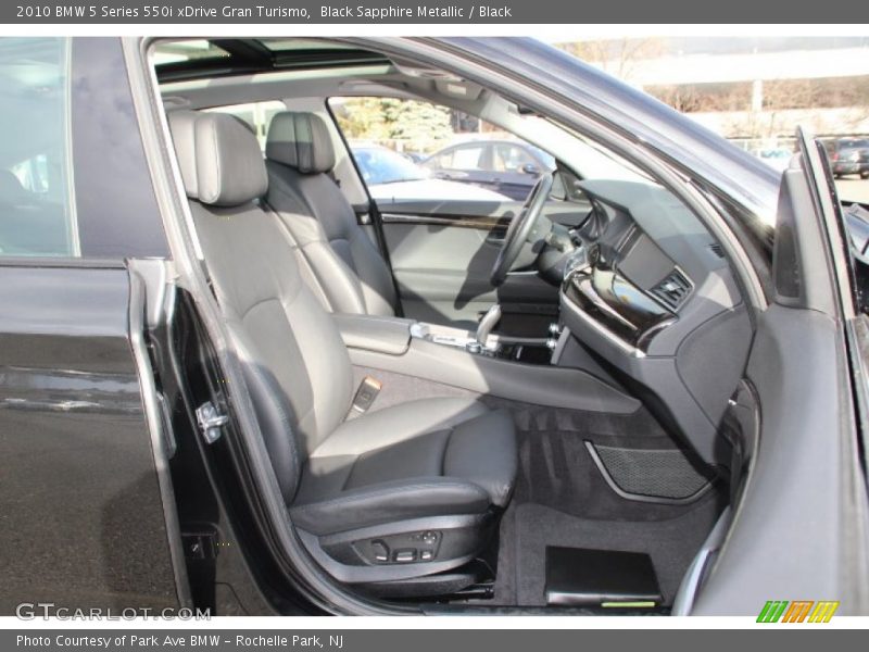 Black Sapphire Metallic / Black 2010 BMW 5 Series 550i xDrive Gran Turismo