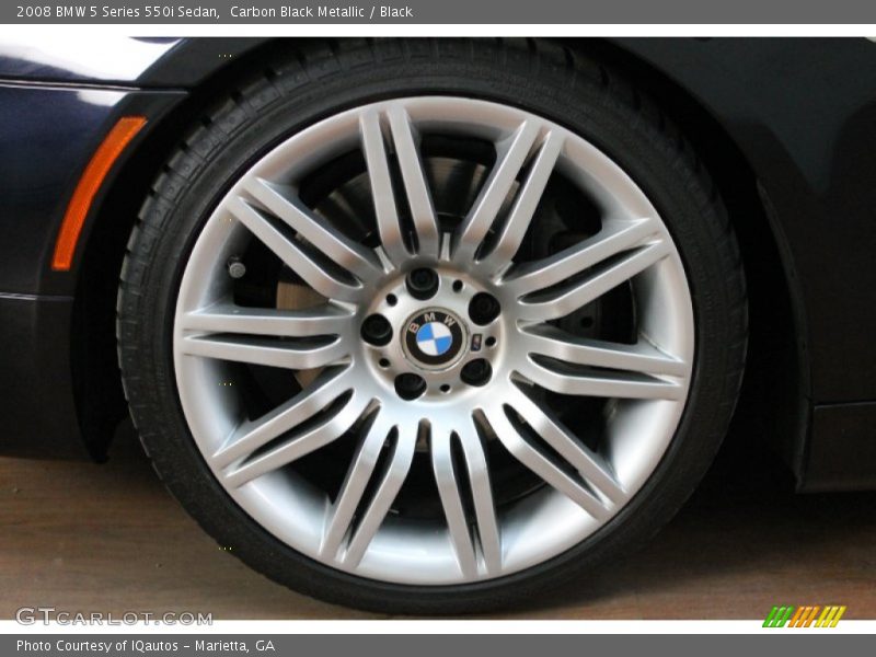 Carbon Black Metallic / Black 2008 BMW 5 Series 550i Sedan