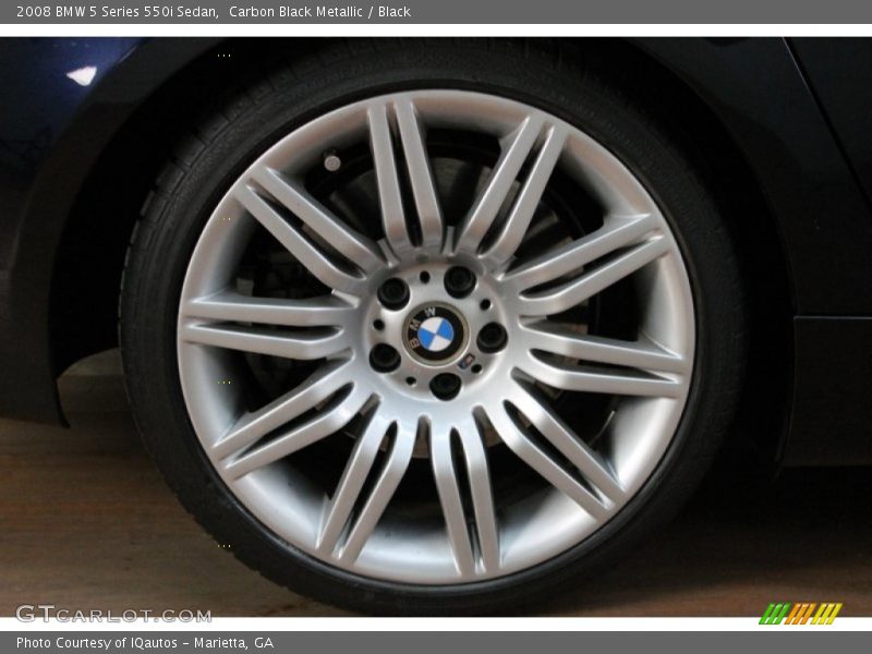 Carbon Black Metallic / Black 2008 BMW 5 Series 550i Sedan