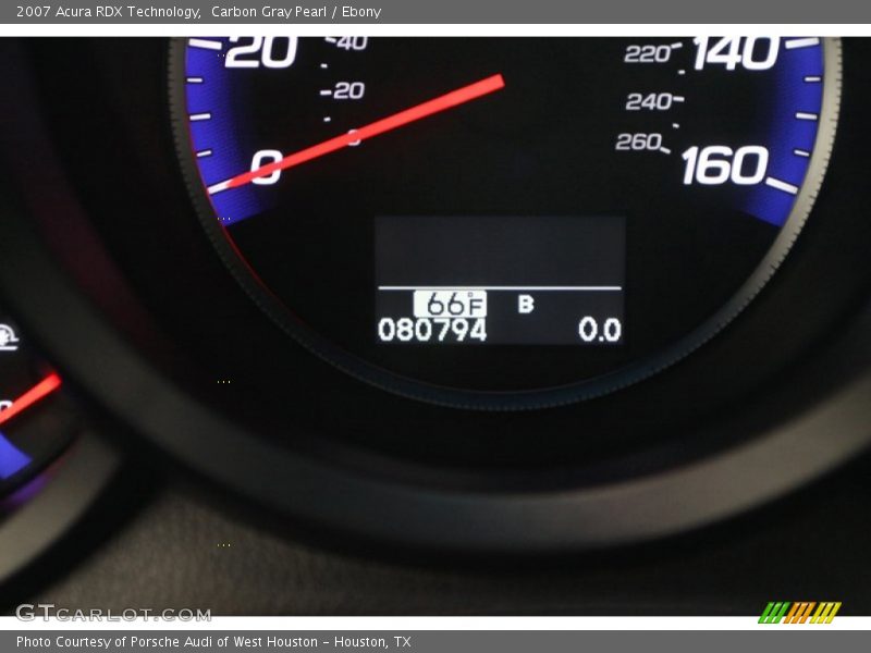 Carbon Gray Pearl / Ebony 2007 Acura RDX Technology