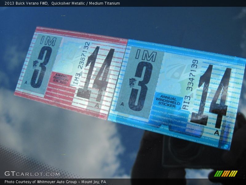 Quicksilver Metallic / Medium Titanium 2013 Buick Verano FWD