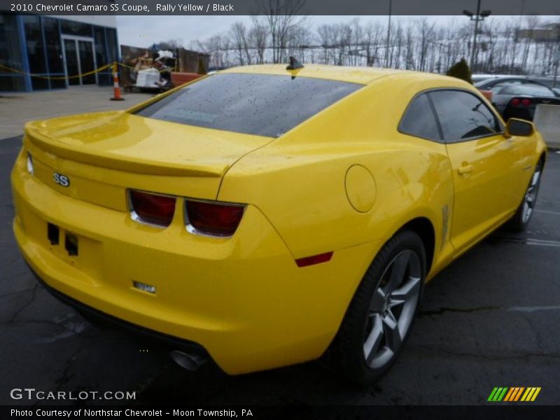 Rally Yellow / Black 2010 Chevrolet Camaro SS Coupe