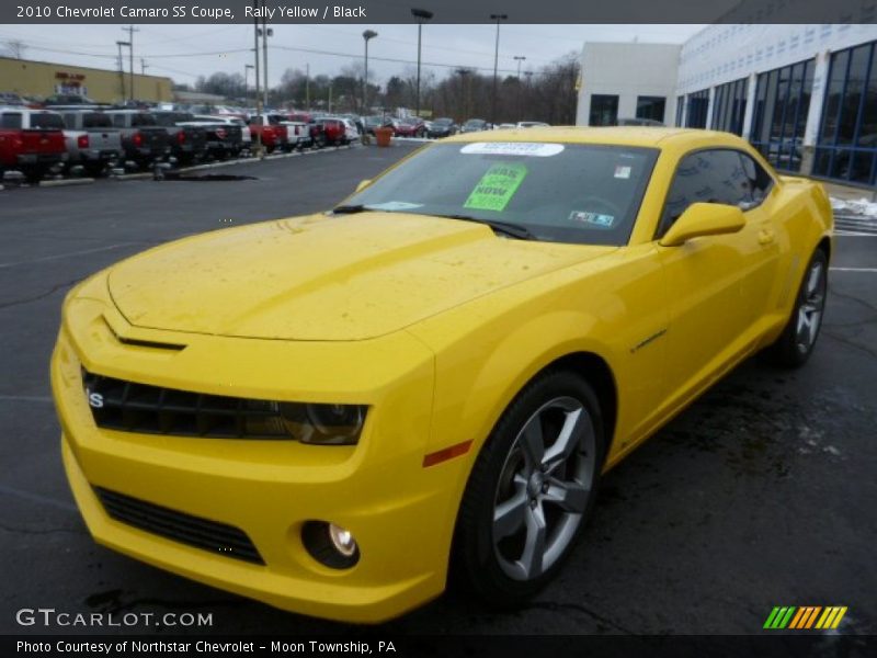 Rally Yellow / Black 2010 Chevrolet Camaro SS Coupe