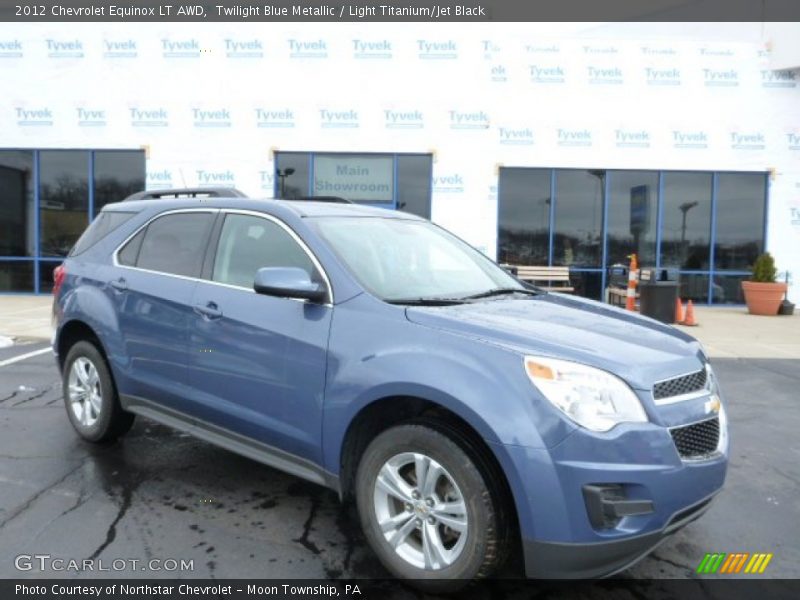 Twilight Blue Metallic / Light Titanium/Jet Black 2012 Chevrolet Equinox LT AWD