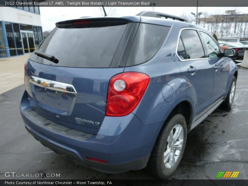 Twilight Blue Metallic / Light Titanium/Jet Black 2012 Chevrolet Equinox LT AWD
