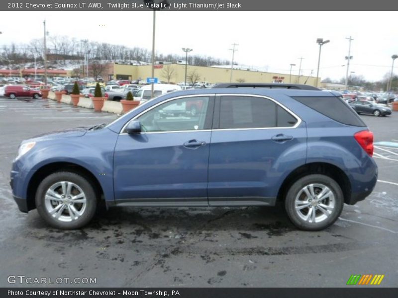 Twilight Blue Metallic / Light Titanium/Jet Black 2012 Chevrolet Equinox LT AWD