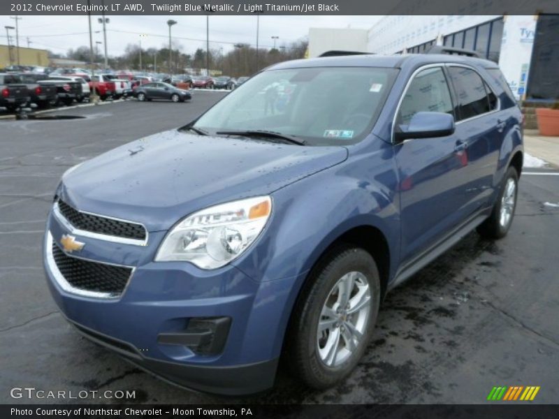 Twilight Blue Metallic / Light Titanium/Jet Black 2012 Chevrolet Equinox LT AWD
