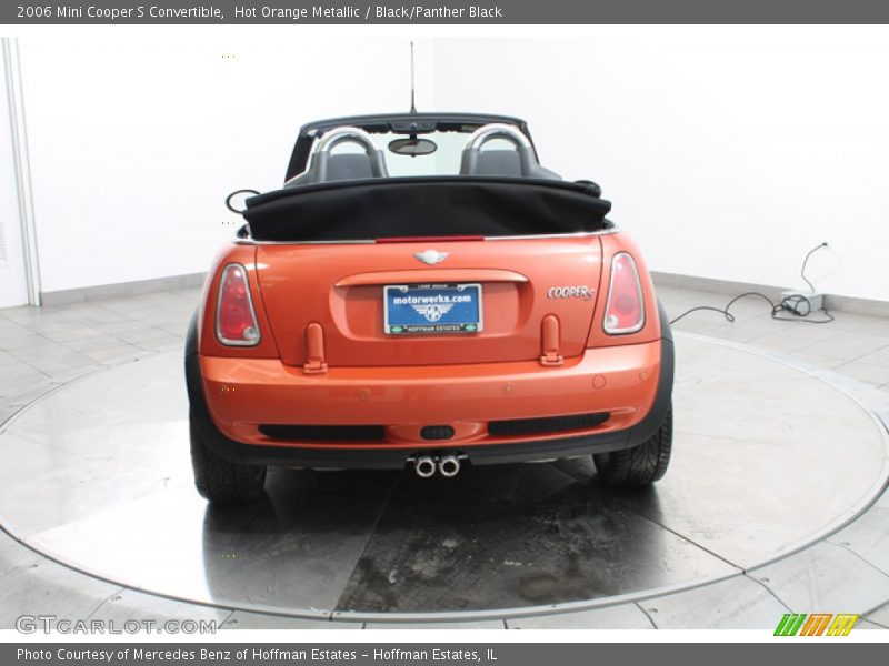 Hot Orange Metallic / Black/Panther Black 2006 Mini Cooper S Convertible