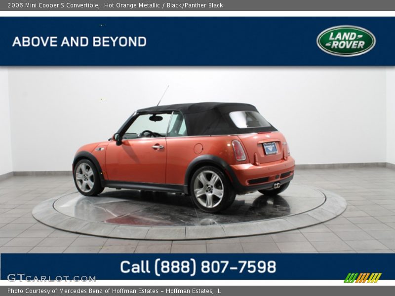 Hot Orange Metallic / Black/Panther Black 2006 Mini Cooper S Convertible