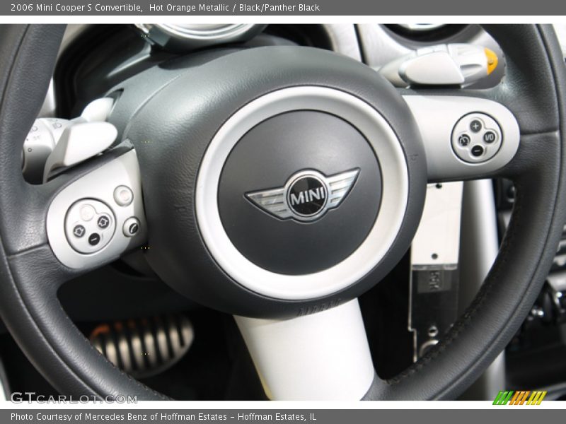 Hot Orange Metallic / Black/Panther Black 2006 Mini Cooper S Convertible