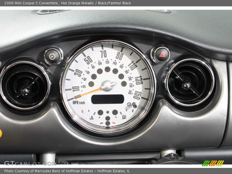 Hot Orange Metallic / Black/Panther Black 2006 Mini Cooper S Convertible