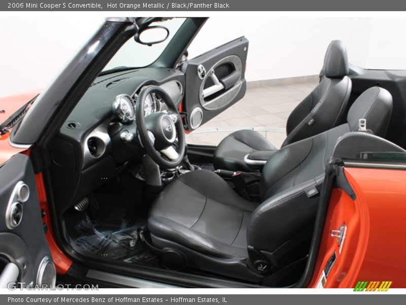 Hot Orange Metallic / Black/Panther Black 2006 Mini Cooper S Convertible