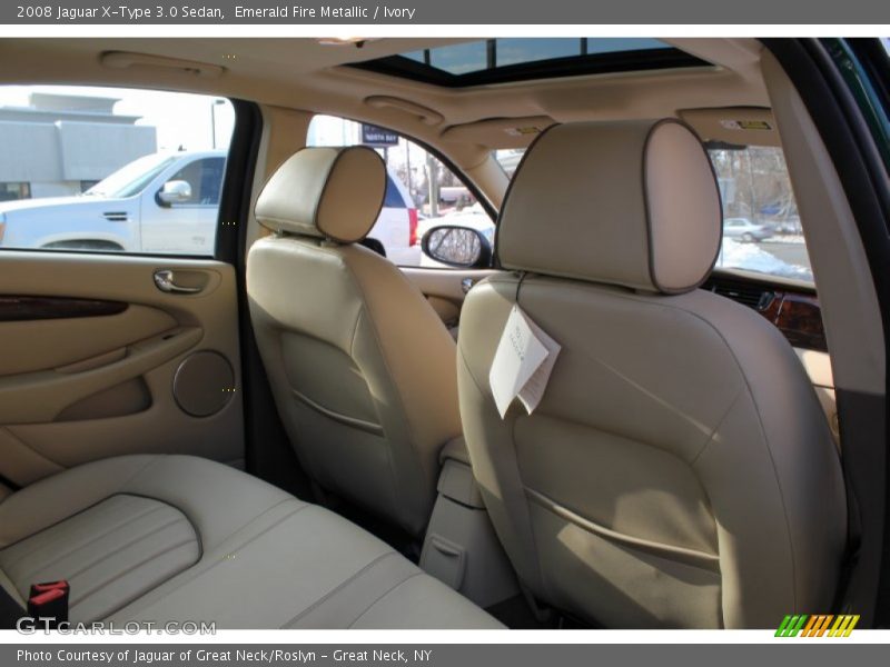 Emerald Fire Metallic / Ivory 2008 Jaguar X-Type 3.0 Sedan