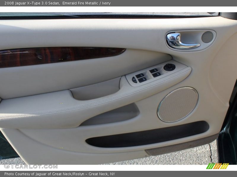 Emerald Fire Metallic / Ivory 2008 Jaguar X-Type 3.0 Sedan