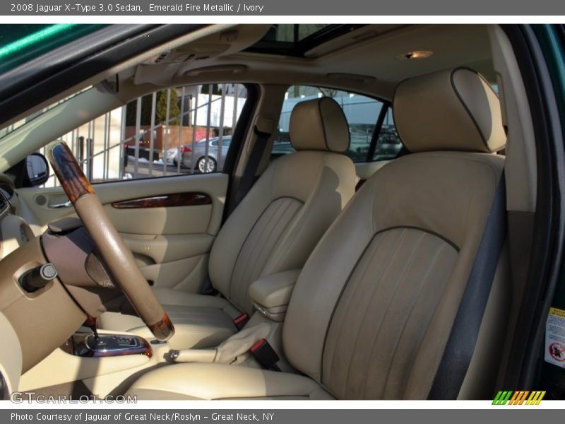 Emerald Fire Metallic / Ivory 2008 Jaguar X-Type 3.0 Sedan