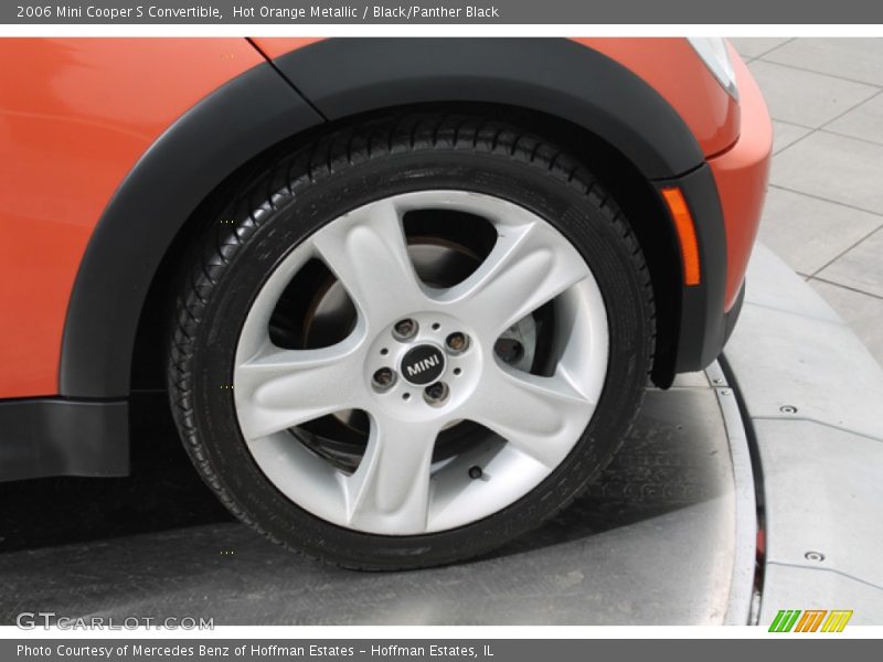 Hot Orange Metallic / Black/Panther Black 2006 Mini Cooper S Convertible
