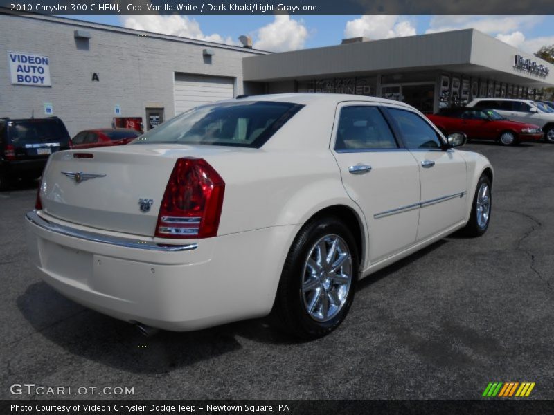 Cool Vanilla White / Dark Khaki/Light Graystone 2010 Chrysler 300 C HEMI