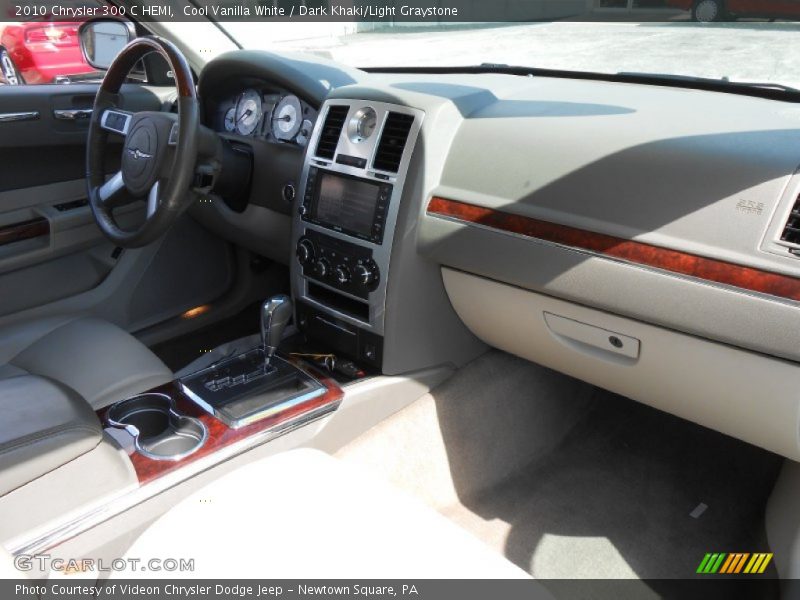 Cool Vanilla White / Dark Khaki/Light Graystone 2010 Chrysler 300 C HEMI
