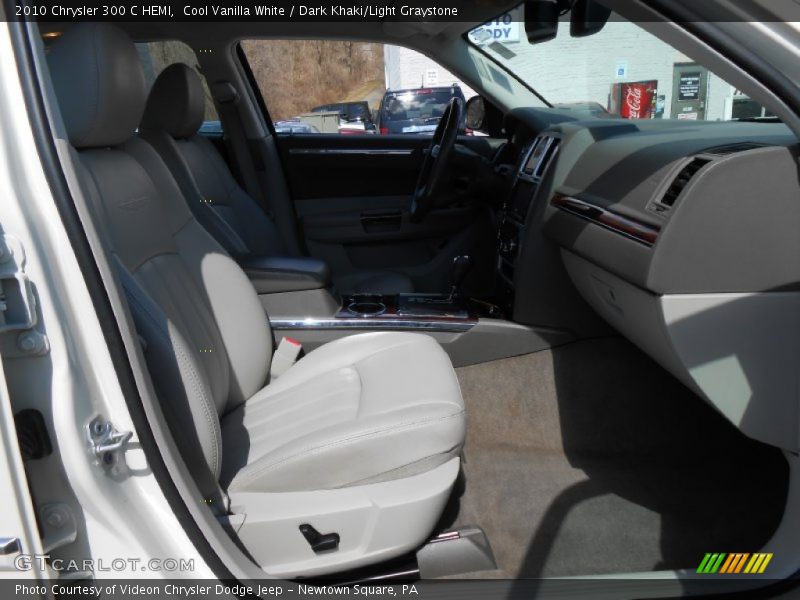 Cool Vanilla White / Dark Khaki/Light Graystone 2010 Chrysler 300 C HEMI